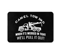 Tapis Porte Remorquage De Chameaux : Quand C'est Coincé, on Le Sort ! Antidérapant Tapis Entree Lavable Paillasson Interieur Entree pour Couloir Bureau Jardin 60X40Cm