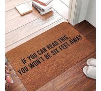 Tapis Porte Si Vous Pouvez Lire Ceci, Vous Ne Serez Pas À Deux Mètres De Distance. Absorbant Tapis De Sol Douces Paillasson D'Intérieur pour Jardin Salle De Bain Maison 60X40Cm