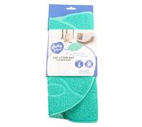 Tapis pour bac à litière patte arrondie Duvoplus Bleu 45x35x0,5 cm