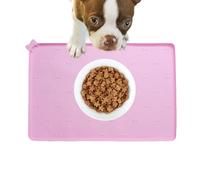 Tapis pour Bassin d'eau | Support pour Nourriture de Chat | 60 cm x 40 cm Tapis de Sol en Silicone Antidérapant à Séchage Rapide pour Animaux Domestiques d'Intérieur Anti-Éclaboussure pour