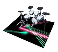 Tapis pour Batterie Acoustique Insonorisant Tapis de Tambour 160 x 140 cm Professionnel Rectangulaire Électronique Jazz kit de Batterie pour Basse Caisse Claire Instruments Accessoires Batterie