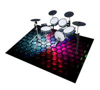 Tapis pour Batterie Acoustique Insonorisant Tapis de Tambour 160 x 140 cm Professionnel Rectangulaire Électronique Jazz kit de Batterie pour Basse Caisse Claire Instruments Accessoires Batterie