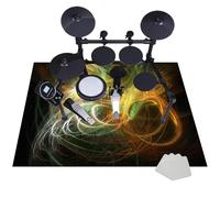 Tapis pour Batterie Acoustique Insonorisant Tapis de Tambour Professionnel Rectangulaire Électronique Jazz kit de Batterie pour Basse Caisse Claire Instruments Accessoires Batterie 160 x 120 cm
