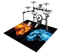 Tapis pour Batterie électronique 150 x 120 cm Tapis de Batterie Antidérapant et Insonorisant Tapis de Batterie pour Batteurs Kits de Batterie électronique Grosse Caisse Tapis de Tambour Insonorisée