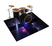Tapis pour Batterie et Percussions Antidérapant & Insonorisé Tapis de Tambour, Tapis de Batterie Acoustique Tapis de Jazz, pour Grosse Caisse Claire et Autres Instruments de Musique 150 x 120 cm