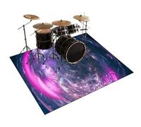 Tapis pour Batterie et Percussions Antidérapant & Insonorisé Tapis de Tambour, Tapis de Batterie Acoustique Tapis de Jazz, pour Grosse Caisse Claire et Autres Instruments de Musique 150 x 120 cm