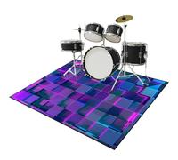 Tapis pour Batterie et Percussions - Tapis Batterie Acoustique Insonorisant - Antidérapant Tapis pour Batterie Electronique Grosse Caisse Instruments de Musique - Tapis de Tambour 180 x 150 cm