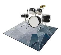 Tapis pour Batterie et Percussions - Tapis Batterie Acoustique Insonorisant - Antidérapant Tapis pour Batterie Electronique Grosse Caisse Instruments de Musique - Tapis de Tambour 140 x 120 cm