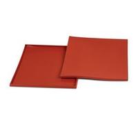 Silikomart – Tapis pour biscuit roulé en silicone 23.022.00.0065 32,5×32,5×1 cm Rouge