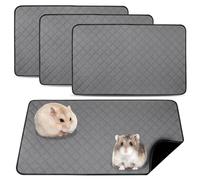 Tapis pour Cage De Cochon d'Inde,4 Pièces 60*45CM Tapis Educateur pour Cochon d'Inde,Tapis pour Lapins ImperméAbles,Tapis De Cage pour Cochon pour Cochons d'Inde,Chiots,Chatons,Super Absorbant