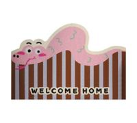 Tapis pour chambre à coucher, joli tapis de sol en soie, tapis de porte de maison, tapis de porte d'entrée pour extérieur et intérieur, motif dessin animé, demi-entrée, convient pour entrée avant (A