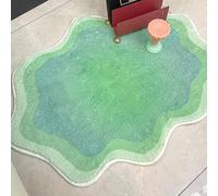 Tapis pour Chambre À Coucher, Tapis De Forme Irrégulière avec des Nuages, Joli Tapi pour Salle De Bain, Chambre À Coucher, Salle De Jeux, Bureau, Piano, Batterie(Vert,160cmx230cm)