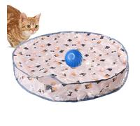 Tapis pour chat | 3 vitesses à rouler automatiquement, balle interactive pour chat - pour stimulation mentale, chasse, griffoir, jeu au sol, maison, intérieur et extérieur