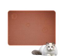 Tapis pour chat : imperméable et lavable, tapis de piège à double couche, avec fente profonde et dos antidérapant, protection du sol pour chats, G