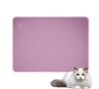 Tapis pour chat : imperméable et lavable, tapis de piège à double couche, avec fente profonde et dos antidérapant, protection du sol pour chats, G