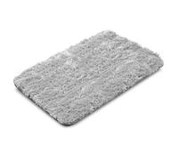 Tapis pour chien - AIO FACTORY - Shaggy - 50x70 cm - Gris clair - Antidérapant