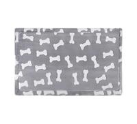 Tapis pour chien - Matelas pour cage pour chien, doublure de cage pour animal de compagnie, motif os cool, bon repos pour animal de compagnie, chiot et chat, accessoire de voyage intérieur et