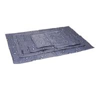 Tapis rafraichissant Chien - Gris 100x60 cm - Polyester avec Gel et Mousse - imperméable - Pliable - Facile à Nettoyer - été - Type Tapis rafraichissant Chat