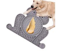 Tapis pour Chien, Tapis à lécher Chiot, Tasses d'aspiration en Silicone, Tapis d'alimentation en Forme de Grenouille, Plateau d'alimentation Lente, sans Glissement, Plaisir interactif