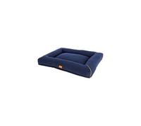 Tapis pour corbeille à chien Jerome 90x70x10 cm bleu foncé/cognac
