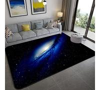 Tapis pour Enfants 3D Ciel Etoilé Univers Star Galaxie Tourbillon Tapis Salon Chambre Décoration Fille Garçon Adulte Moderne Antidérapant Tapis Rampant (Couleur 4,120×160 cm)