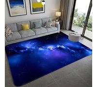 Tapis pour Enfants 3D Ciel Etoilé Univers Star Galaxie Tourbillon Tapis Salon Chambre Décoration Fille Garçon Adulte Moderne Antidérapant Tapis Rampant (Couleur 2,120×160 cm)