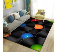 Tapis Pour Enfants 3D Disque Vinyle Rétro De Musique Classique Tapis Salon Chambre Décoration Fille Garçon Adulte Moderne Antidérapant Tapis Rampant - Nettoyage Facile ，Avec Support En Ca -86325797226