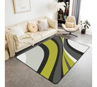 Tapis Pour Enfants 3D Rayures De Texture Géométrique Abstraite Tapis Salon Chambre Décoration Fille Garçon Adulte Moderne Antidérapant Tapis Rampant - Nettoyage Facile ，Avec Support En Ca -62594902386