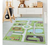 Tapis pour Enfants, Couleur Vert, Conception de Rue, 105246, Tapis Rectangle, Tapis Chambre d'enfant Chambre bébé, 160 x 230 cm