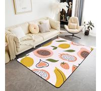 Tapis pour Enfants - Fruit De Dessin Animé Imprimé en 3D, Fond Durable Et Antidérapant 50 X 80 Cm - Résistant Aux Taches, Polyester, Facile À Nettoyer avec Support en Caoutchouc /1783688608357