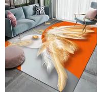 Tapis pour Enfants, Impression 3D Tapis Plumes d'oiseaux Fantastiques Chambre d'enfant Ou Tapis De Yoga De Grande Surface dans Le Salon - Nettoyage Facile ，avec Support en Caoutchouc -42908749042