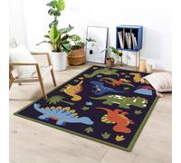 Tapis pour enfants Pour la chambre d'enfants, Dinosaures Tapis à poils courts, Tapis de salon Chambre à coucher, Dimension : 150x200 cm