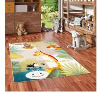 Tapis pour enfants - Softstar Kids - Monde des animaux multicolore - 80x150 cm