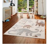 Tapis pour enfants - Softstar Kids - Monde des dinosaures Gris - Doux et résistant