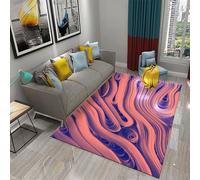 Tapis pour Enfants - Texture Géométrique Abstraite Imprimé en 3D, Fond Durable Et Antidérapant 180 X 280 Cm - Résistant Aux Taches, Polyester, Facile À Nettoyer avec Support en Caoutc /7154242848016