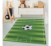 Tapis pour Enfants Vert Stade de Football 105304 - Rectangle pour Chambre d'Enfant et Bébé - 120 x 170 cm