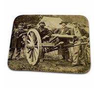 Tapis pour Entrée Guerre De Sécession 1862 Bataille De Fair Oaks Virginie Vue Stéréoscopique Lavable Paillassons Entretien Simple Paillasson Intérieur pour Salons Portes Extérieures Couloir