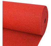 vidaXL Tapis pour Exposition Rouge Décoration Mariages Fêtes Spectacles
