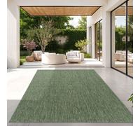 TT Home Tapis pour Extérieur Tapis De Cuisine Balcon Terrasse Design Uni Moderne, Couleur:Vert, Dimension:60x100 cm