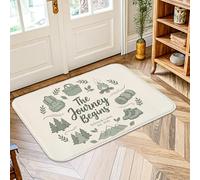 Tapis pour feu de camp, sac à dos aventure, tente d'été, vert, antidérapant, tapis rectangulaire qui ne perd pas ses poils, entrée, salle de bain, buanderie, décoration de chevet, 0,6 x 0,9 m