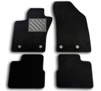 Tapis pour Fiat Nuova Type 5P/SW à partir de 2016 - sur Mesure, antidérapant, Talonnette en PVC, Fix de Ancourago.., Noir