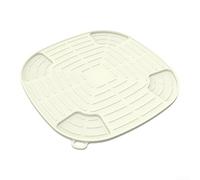 Tapis pour friteuse à air FN101GY fabriqué en silicone 25,8 x 25,8 cm, s'adapte en toute sécurité sur le couvercle ou à l'intérieur du pot pour une fonctionnalité constante (B)