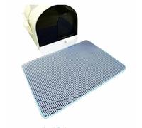 Tapis Pour LitièRe De Chat Tapis De LitièRe Pour Chat ImperméAble Et Facile à Nettoyer Capture Efficace De La LitièRe En Design Nid D'Abeille PréFéRé Par Les Amoureux Des Chats (30x30 cm,Bleu)