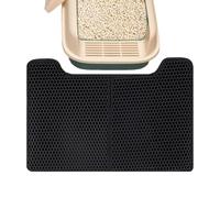 Tapis pour Litière - Protection en U Double Couche Imperméable - Tapis Anti-Éparpillement de Granulés | pour Maison Famille Amie des Chats Intérieur Extérieur Salon Pièces Humides