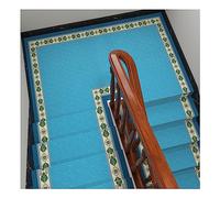 Tapis pour marches d'escalier, Tapis d'escalier autocollant en microfibre, rouleau complet, multicolore, 1 m, 5 m, 10 m(Blue(Width: 150cm),5M)