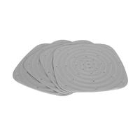 Tapis pour nid de Poules en éponge, 4 pièces lavables et réutilisables Tapis de litière pour nichoir (Gris)
