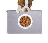 Tapis pour Nourriture pour Animaux Tapis Mangeoire Anti-Épanchement en | 60 X 40 cm Antidérapant Pliable pour Nourriture et Eau Intérieur Extérieur Chiens Chats Pour Nourriture au Sol Cui
