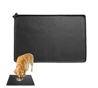 Tapis pour Nourriture pour Animaux Tapis Mangeoire Anti-Épanchement en | 60 X 40 cm Antidérapant Pliable pour Nourriture et Eau Intérieur Extérieur Chiens Chats Pour Nourriture au Sol Cui