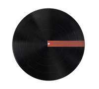 Tapis pour platine vinyle Tapis antidérapant en caoutchouc de Silicone Anti-vibration for disque vinyle LP, épaisseur 3.0MM, plat et souple, 12 pouces(Black)