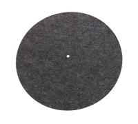 Tapis pour platine vinyle Tapis antidérapant for plateau tournant, 1 pièce, for disque vinyle LP, remplacement Audio, accessoires de bricolage, tapis épais Audiophile(Gray)